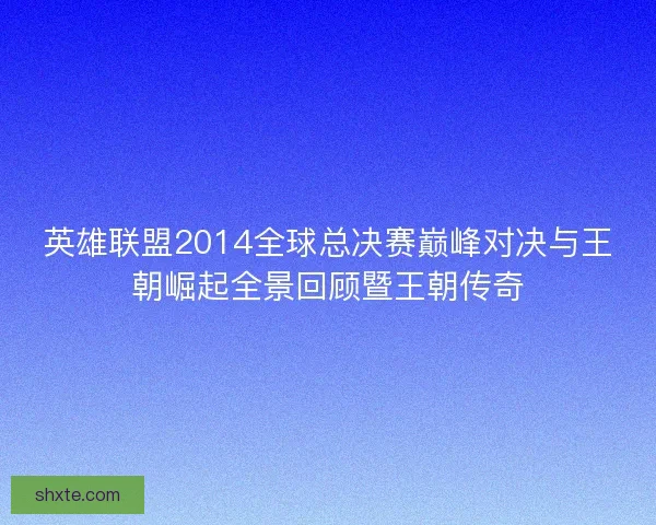 英雄联盟2014全球总决赛巅峰对决与王朝崛起全景回顾暨王朝传奇